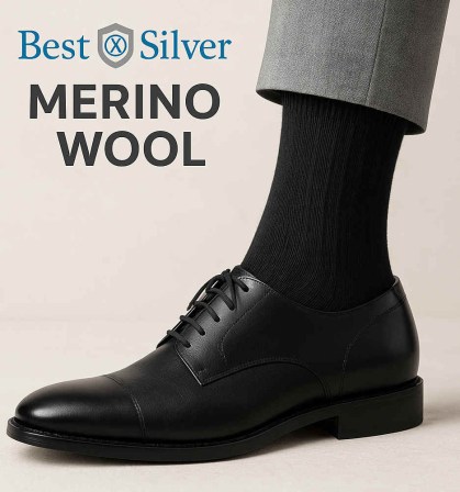 best4feet, bestsilver, merinowollen sokken